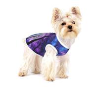 Starry Night Sky Deep Cotton Pet T-Shirt Sleeveless Stretchy Puppy Tshirts Pet Vest Soft For Small Pets