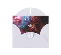 Starry Night Sky Deep Outer Space Pearl Paper Holiday Greeting Card With Envelopes Weddings Party Birthday Invitations Wishes