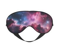 Starry Night Sky Deep Outer Space Print Lightweight Sleep Mask Breathable Light-Blocking Travel Yoga Outdoor Adventures