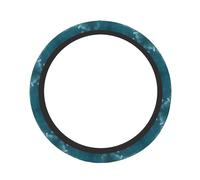 Starry Night Sky Deep Outer Space Print Steering Wheel Protector Non-Slip Cars Trucks Easy Installation Daily Commutes Use