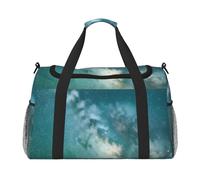 Starry Night Sky Deep Outer Space Print Travel Hand Travel Bag Weekender Overnight Carry On Tote Foldable Crossbody Bag, Black, One Size, Modern