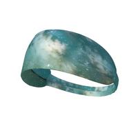 Starry Night Sky Deep Outer Space Sports Headband For Men Women Tennis Sweat Band For Workout Sports Headbands Elastic For Running
