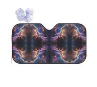Starry Night Sky Deep Outer Space Sun Shade - Folding Car Front Window Sunshade for Cars SUV Trucks,Max UV Blocking and Keep The Vehicle Cool