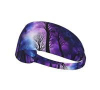 Starry Night Sky Deep Printing One-Pack Comfortable Elastic Exercise Headband Athletic Band 4.3 * 13.4in Soft And Breathable