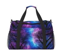 Starry Night Sky Foldable Weekend Getaway Bag with Waterproof Zipper