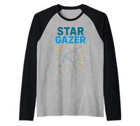 Starry Night Sky Observer Astronomy Women's Galaxy Raglan Baseball Tee