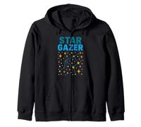Starry Night Sky Observer Astronomy Women's Galaxy Zip Hoodie