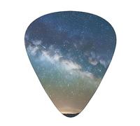 Starry Night Sky Outer Space Exceptional Guitar Pick â€“ Single-Side Full-Print, Abs Material Plectrum â€“ Diverse Thickness For Varied Music Experience â€“ Ideal For Guitars And Ukuleles,Guitar Pick,