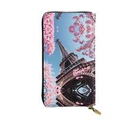Starry Night Sky Outer Space Leather Wallets for Women Man, Wallets Large Billfold with 12 Card Slots,Wallet Passport wallet, Oil Painting Paris Eiffel Tower, One Size