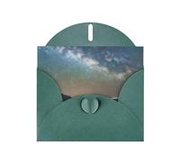 Starry Night Sky Outer Space Print Blank Cards and Envelopes 5" x 6" for Wedding Birthday Invitations and All Occasions