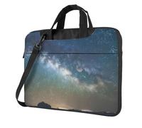 Starry Night Sky Outer Space print Slim Laptop Briefcase 13-15.6 Inch | Cute Messenger Bag for Women Men Work College