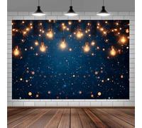 Starry Night Sky Photography Backdrop with Shining Stars - Galaxy Theme For Prom Dance Birthday Party Baby Shower Background 200x140CM