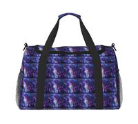 Starry Night Sky Waterproof Zipper Foldable Weekend Getaway Tote