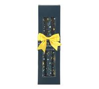 Starry Night Taper Candles Set of 3 | Unscented Celestial Christmas Candles | 5 Hour Burn | Festive Table Decor