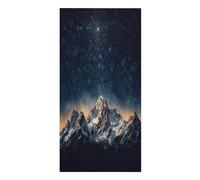 Starry Night The Mountains Microfiber Sand Free Towels Large Quick-Dry. Beach Towel for Swimming Pool Camping Beach .Beach Accessories， They Are Essential Accessories for Adults, Women, And Men, Vacat