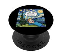 Starry Night Van Gogh Existential Crisis Funny Meme PopSockets Adhesive PopGrip