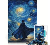Starry Night Wanderer Teenagers 1000 Piece Jigsaw Puzzle Brain Challenge Toy Shared Fun Clear Cut Warm Surprise 38x52cm