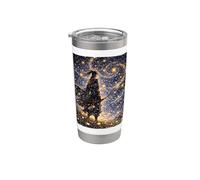 Starry-Nights & Japanese Samurai Archer Warrior Stainless Steel Insulated Tumbler