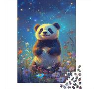 Starry Panda Dreams Jigsaw Puzzle for Adults, 1000 Pieces, 70x50cm/1000pcs; White Card with A Low-dust Finish; Relaxed Solo Time at Home