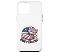 Starry Paws 4th July Patriotic Sleepy Red Panda Flag USA Case for iPhone 12 Pro Max