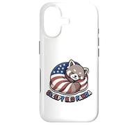 Starry Paws 4th July Patriotic Sleepy Red Panda Flag USA Case for iPhone 17