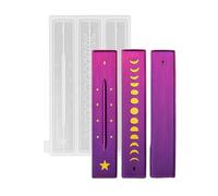Starry Phase Silicone Incenses Line Board Mold for Edible Creations Sturdy 100g Lightweight Essential Silicone Phase Star Incenses Line Board Mold