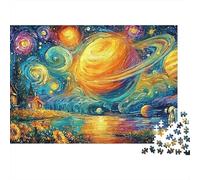 Starry Planet Landscape 1000-Piece Jigsaw Puzzle Highly Playable Puzzle Family Entertainment for Adults & Kids 38x26cm/1000pcs