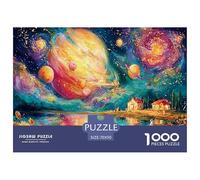 Starry Planet Landscape Jigsaw Puzzles Puzzle for Adults Kids. 1000 Piece Impossible Challenge Toy Educational Games Home Decoration for Educational Games Gifts 70x50cm/1000pcs