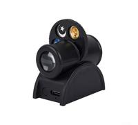 Starry Projector Lamp, 15 Patterns Moon and Stars Light for Dreamy Room Decor, USB-Powered Light with Starry Projection for Bedroom Night Light