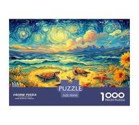 Starry Sea TurtlesLuxury Jigsaw Puzzles for Adults Featuring 1000 Meticulously Crafted Advanced Challenging Puzzle Game Pieces - Created to Be An Unforgettable Gift Jigsaw Puzzles for Adults And Kids