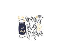 Starry skies fireflies: Dot Grid Journal or Notebook (6x9 inches) with 120 Pages