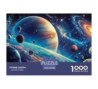 Starry Sky 1000 Piece Cosmic Starry Sky Jigsaw Puzzles Handwork Challenging for Challenging Family Activity Games Colorful for Home Decor Gifts 52x38cm/1000pcs