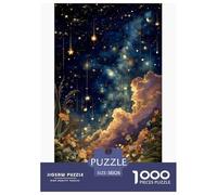 Starry Sky 3D Paper Puzzle Game 38x26cm/1000pcs, Fantasy - Creative And Educational, Perfect for Relaxing And Home Decoration, A Great Gift for Everyone
