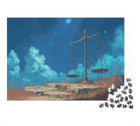 Starry sky balance 1000 pieces paper puzzle for adults educational night landscape jigsaw for stress relief wall art 70x50cm/1000pcs