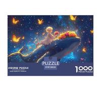 Starry Sky Blonde Boy-blue Whale Jigsaw Puzzle Waterproof 1000 Piece for Adults Gifts Colourful Challenging Puzzle Games