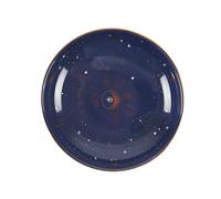 Starry Sky Blue Ceramic Incense Stick Holder - 2cm x 9cm (1 Pc.) - Modern Design with Gold Foil Details, Versatile Use for Incense Sticks or Small Trinkets on Vanity or Bedside Table