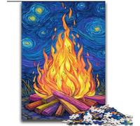 Starry Sky Bonfire Jigsaws Puzzles 2000 Pieces for Teenagers Gifts, Family Entertainment Toys Is Ideal As A Gift for The Whole Family (70x100cm)