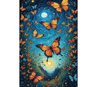 Starry Sky Butterfly Jigsaw Puzzles for Adults 1200 Pieces Educational Toys Challenging Game 1200 Piece Puzzles for Adults for The Whole for Women Gifts for Men