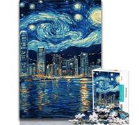 Starry Sky Color Jigsaw Puzzles 1000 Pieces for Adults Teens,Staycation Kill Time with Fully Interlocking Randomly Shaped Pieces (50x75cm)