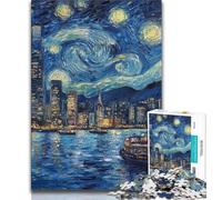 Starry Sky Color Jigsaw Puzzles for Adults Teenagers Jigsaws Puzzle,for Educational Game Challenge Toy Unique Home Decor And Gifts (38x26cm)