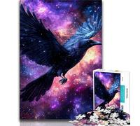 Starry Sky Crow Jigsaws Puzzles 1000 Pieces for Teenagers Gifts,for Educational Game Challenge Toy Unique Home Decor And Gifts 38x26cm