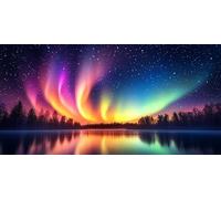 Starry Sky Diamond Art Aurora Diamond Painting Kit 5D Crystal Art Kits DIY Diamonds Painting Kits Adults Full Drill Christmas Crafts for Adults Diamonds, for Home Autumn Decorations 80x160cm F - 373