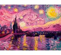 Starry Sky Diamond Art Kits Adults, Chongxu Diamond Painting Kit for Beginner, DIY Round Full Drill Gem Art Set Mosaic Kits for Adults Crystal Embroidery Crafts for Home Wall Decor 80x100cm, Model184
