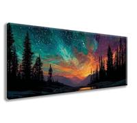Starry Sky Diamond Art Kits, Aurora Diamond Painting Kits for Adults Large 30x60 cm, 5D Dimond Art Arts and Crafts for Adults DIY Rhinestones Embroidery for Beginner, Room Wall Decor, Gifts -zzg2508YX