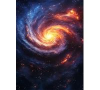 Starry Sky Diamond Art Kits for Adults Vortex Diamond Painting Kit, Round Full Drill DIY Dimond Embroidery Cross Stitch Crystal Art Crafts for Home Wall Decor, Perfect Gifts for Woman 30X40cm L-351