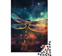 Starry Sky Dragonfly Puzzles 1000 Pieces Paper Puzzles for Adults And Teenager Family Game Christmas Eve Gifts 1000pcs (38x26cm)