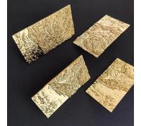 Starry Sky Flash/Solid Brass Gold Rectangular Relief Design Cabinet Handle and Knob Drawer Pulls Bedroom Wardrobe Hardware(C-6033 - Left x 1pc)