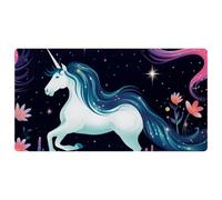 Starry Sky Flower Unicorn-1312 Cushioned Kitchen Runner Rug Mat Stain Resistant, Easy Wipe Clean for House Sink Office,15.7"x29.5"in