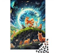 Starry Sky Foxs Puzzles 1000 Pieces Paper Puzzles for Adults And Teenager Family Game Christmas Eve Gifts 1000pcs (38x26cm)