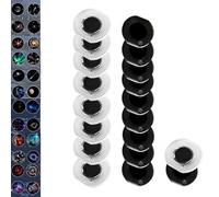 Starry Sky Galaxy Projector Lamp with Replacement Projection Sheets, Simulation Galaxy Night Light, Anti-Reflective Wide Angle Cosmic Atmosphere Light for Bedroom Party Home Decor (slides7 24pcs)